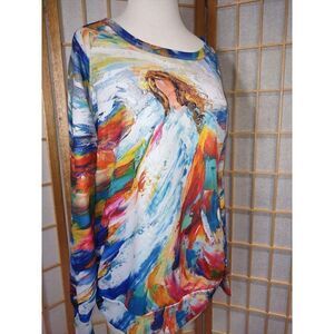 Unbranded Lg Watercolor Angel Sweatshirt